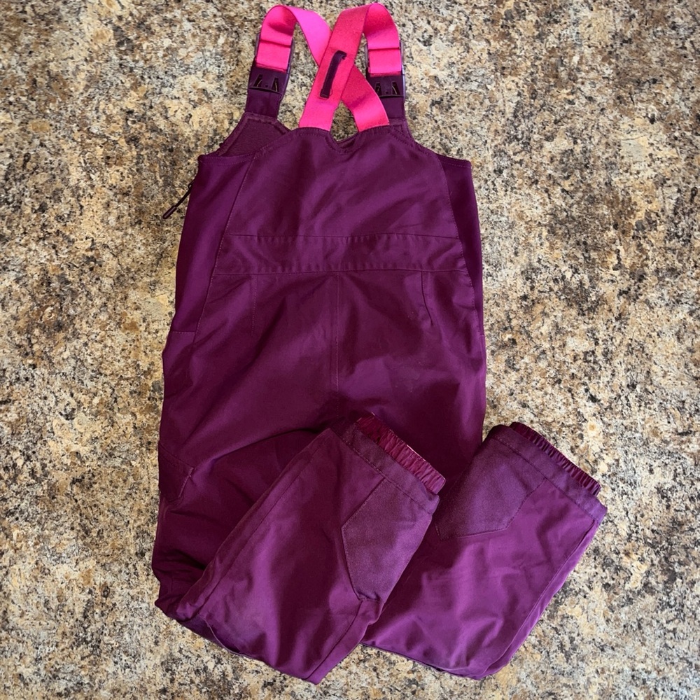 All In Motion 3M Thinsulate Waterproof Windproof Winter Ski Snow Bibs Girls XS - Picture 7 of 16